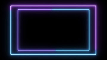 Frame animated free, Neon Light Frame no copyright, animated border, glowing frame, frame video 10