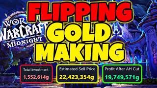 Make MILLIONS of Gold By Flipping Items in Midnight WoW - An Introduction To Flipping - Midnight WoW