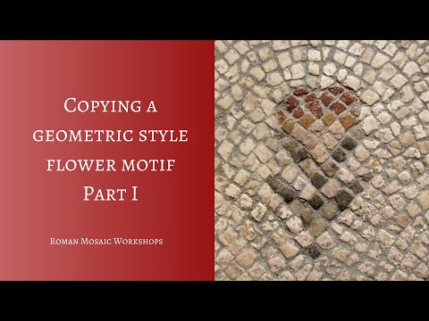 Copying a Geometric Style Flower Motif from a Roman Mosaic- Part I