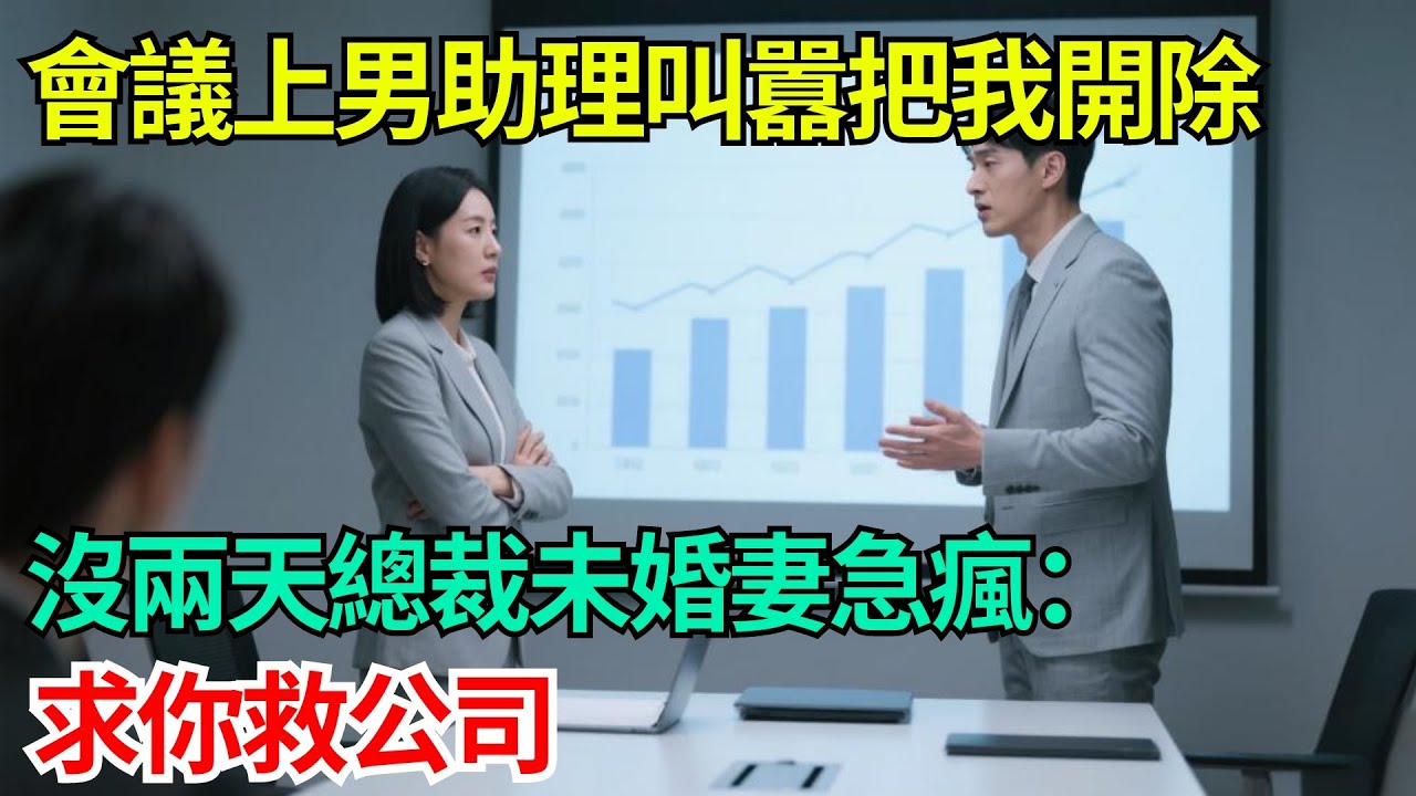 “炒你魷魚怎麼了！”會議上男助理叫囂把我開除，沒兩天總裁未婚妻急瘋：求你救公司【年華妙語】#小說#故事#情感#夫妻#情感故事#家庭矛盾#爽文