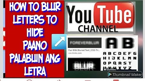 How to Blur Out Parts of a Video :How To Blur YouTube Video 2020  [tagalog] fun tv channel