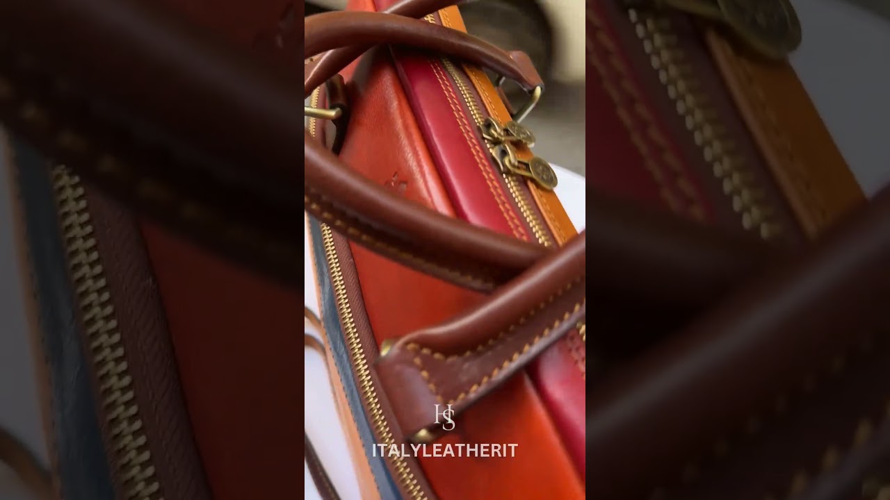 Italian Handmade Leather Briefcase Bags for Men , Inspired Men's Messenger Bag  