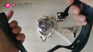 MChastity - How to Assemble Inverted Penis Cage With Silicone Catheter