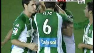 07 08 Betis-Fc Barcelona 3-2. Valdes Save.