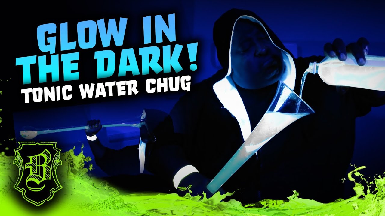 Glow In The Dark Tonic Water Chug! YouTube