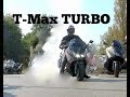 T MAX TURBO DRAGSCOOT EXHAUST SOUND  0 200 mt 7,33 seconds VIDEO 4K