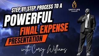 Step by Step Final Expense In Home Presentation | Corey Williams