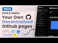 Build and Deploy your own Decentralized Github Pages with Next.js 14, Typescript, IPFS & Devv AI