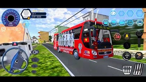Bus Simulator Vietnam #11 Thaco bus Driving Android realistic driving simulator Games Gameplay
