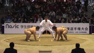 20131103 インカレ相撲 団体Aクラス予選三回戦7 立命館ー同志社