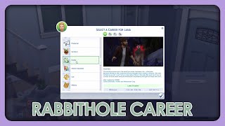 RABBITHOLE CAREER | SIMS 4 MOD TUTORIAL EP.9 | CAREER P.I