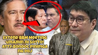 Extend BBM meeting inamin ni Sotto? Abogado ni Bato pinipiga ng DOJ