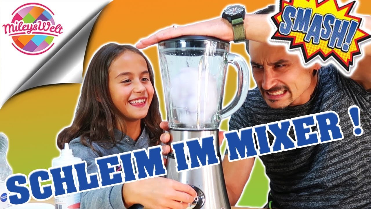 SCHLEIM IM MIXER machen 🙈 MAKING SLIME in BLENDER - Funktioniert das?? - Mileys Welt