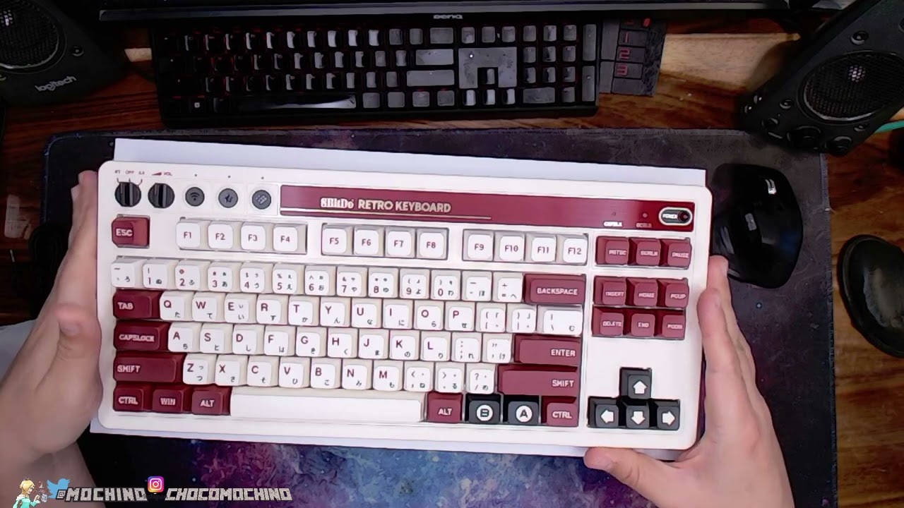 Unboxing: 8BitDo Teclado mecánico retro, Bluetooth/2.4G/USB-C Teclado Famicom Edition