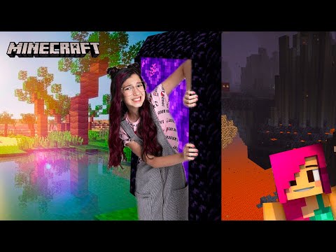 ENTRAMOS NO NETHER !! O MUNDO INVERTIDO DO MINECRAFT #3 | Luluca