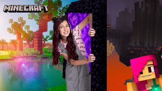 ENTRAMOS NO NETHER !! O MUNDO INVERTIDO DO MINECRAFT #3 | Luluca