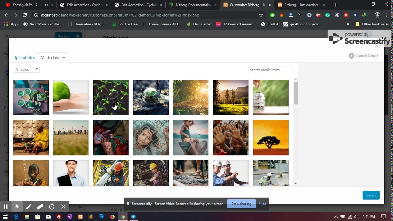 Bizberg WordPress Theme : How To Change The Breadcrumb Image