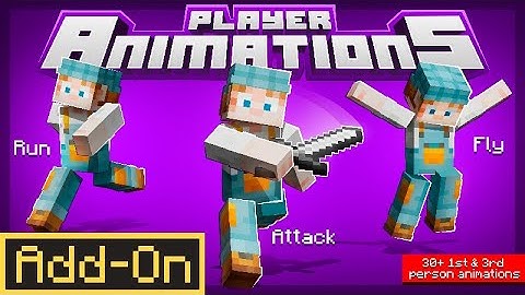 Insane Player Animations Addon for Minecraft Bedrock (Over 30 Unique Moves!)