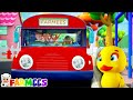 Колеса на автобусе, лучший русский потешки для детей от Farmees