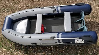 Обзор лодки алюминиевый РИБ VOYAGE 390 низкая палуба.