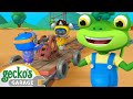 Mechanicals Train Track Treasure Hunt | Gecko&#39;s Garage | Trucks For Children | Cartoons For Kids