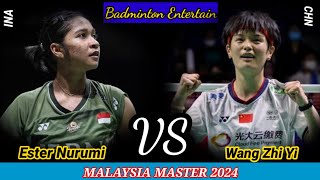 Ester Nurumi TW ‼️ Butuh pisik dan mental dg Wang Zhi Yi ‼️Malaysia Master 2024.