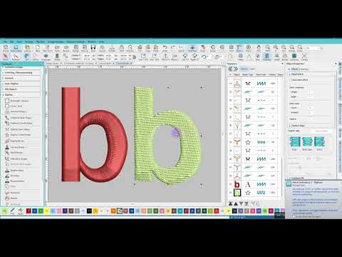Hatch making a new letter, also using the digitize holes