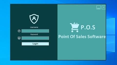 Elegant POS Software | Java Swing Netbeans | Login Form Tutorial #1