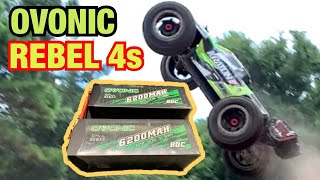 Ovonic Rebel 6200MAH 80C Test in the Kraton 8s!