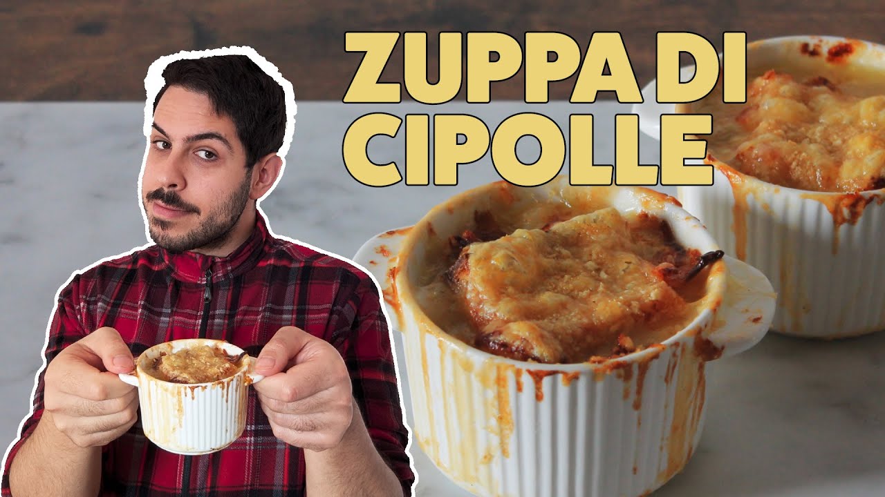 ZUPPA DI CIPOLLE FRANCESE - semplice, gustosa e gratinata