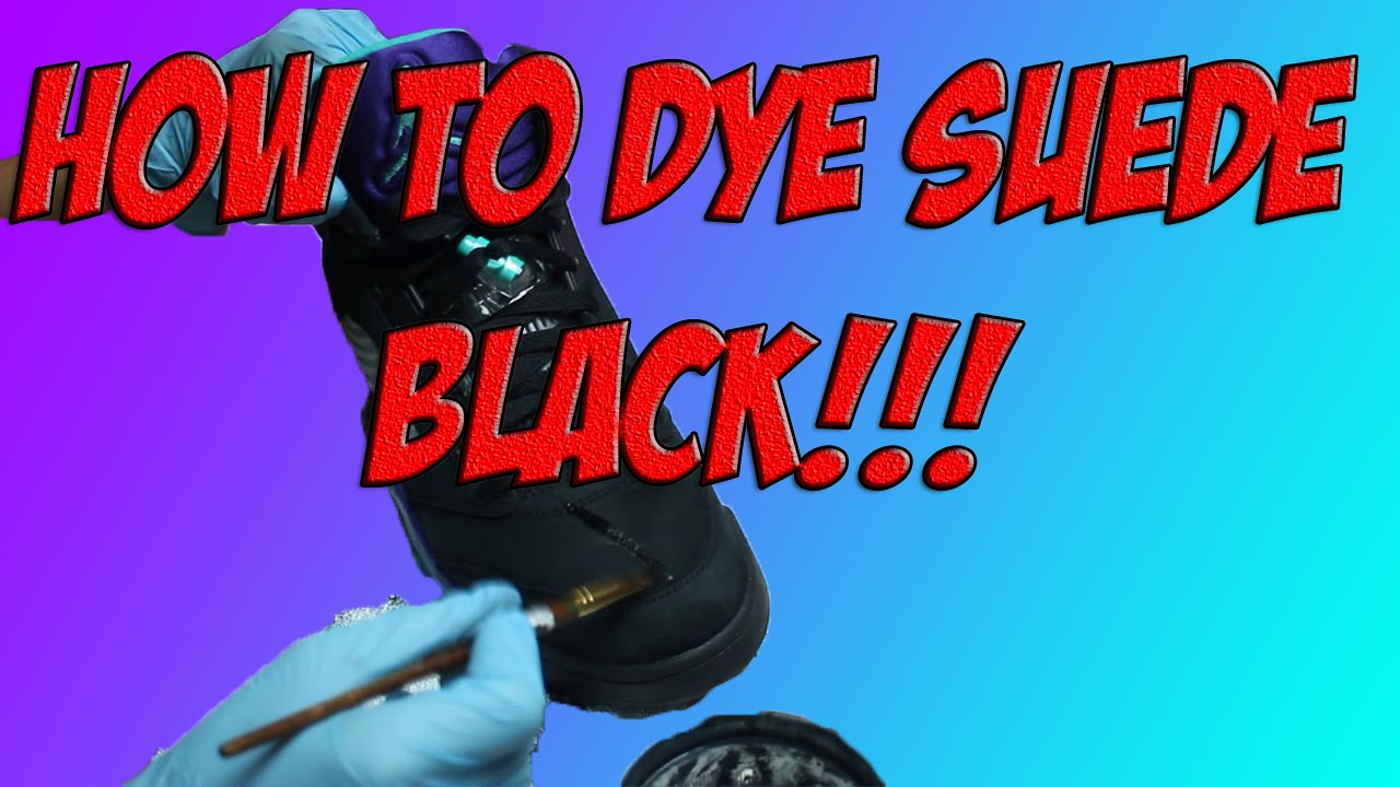 black dye for suede shoes