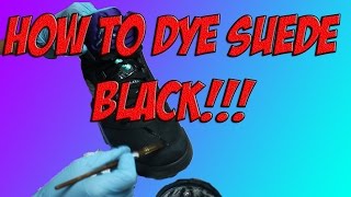 HOW TO DYE BLACK SUEDE NO PURPLE!! (ANGELUS)