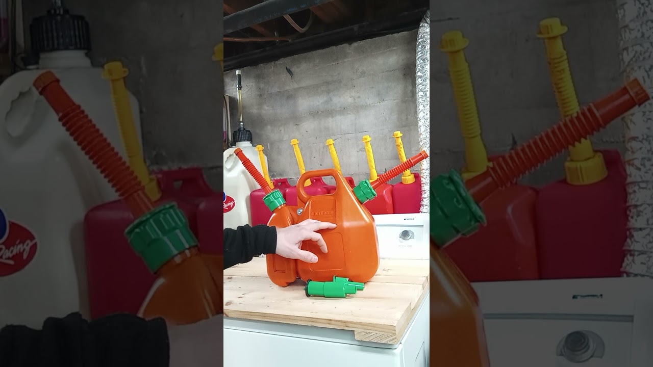 Husqvarna gas and oil combo can upgrade/ leak fix