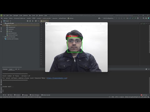 Count number of faces | Python programming