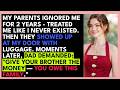 My Parents Cut Me Off For Two Years — Then Showed Up At My Apartment With Suitcases. Dad Demande...