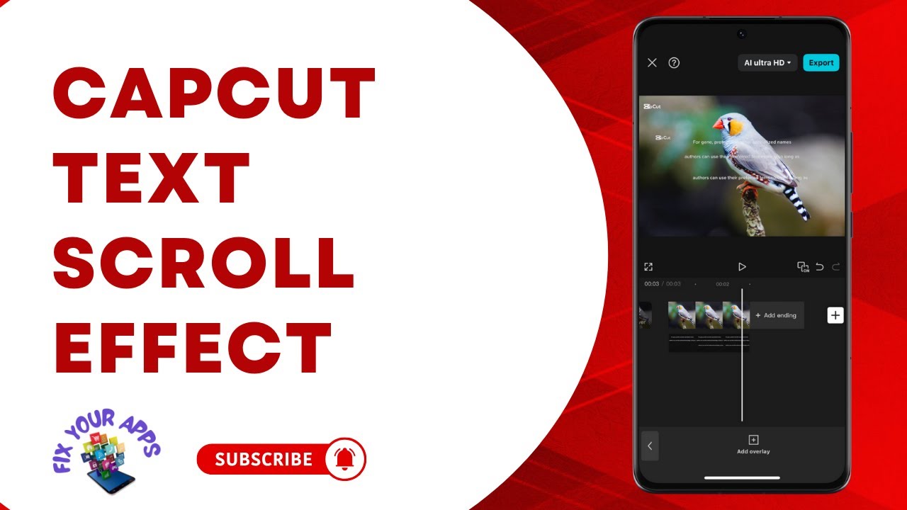 How to Create Text with Scrolling Effect in CapCut on Mobile - Advanced ...