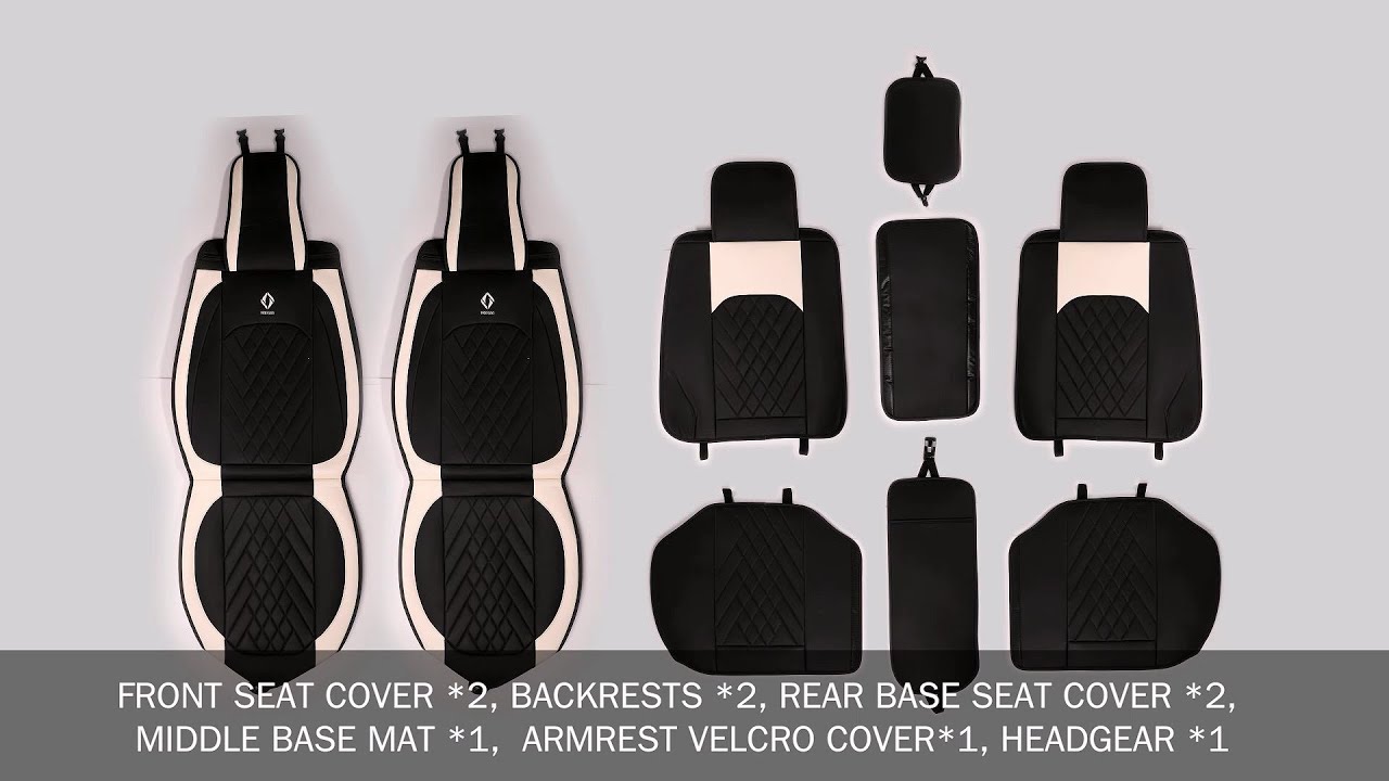 FREESOO Universal Car Seat Cover Installation Video ABeige 13