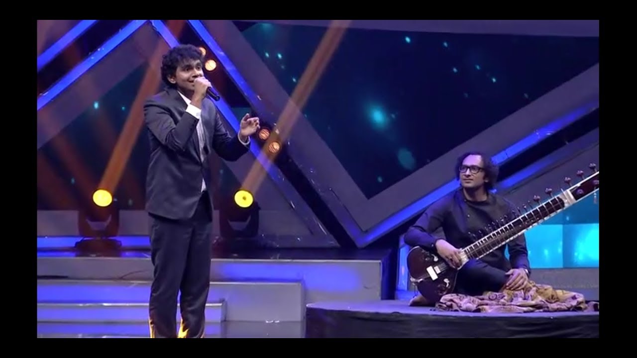 Nanda En Neela  Super Singer Srikanth at Set Finals with Azad Khan