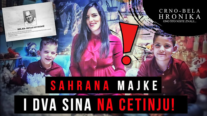 SAHRANA majke i dva sina NA CETINJU  - CRNO-BELA HRONIKA