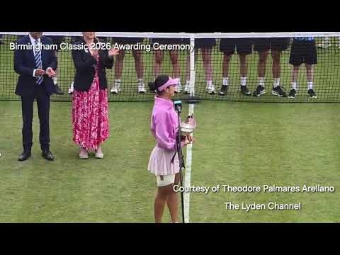 Birmingham Classic 2026 Champion Alexandra Eala 🏆🇵🇭🎾 #alexeala #wta 