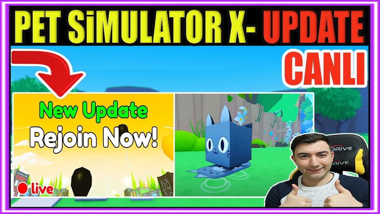 🔴 Pet Simulator X Güncelleme Yayını 😄/ ROBLOX YAYIN - YouTube