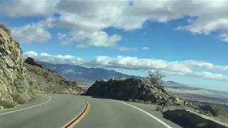 Driving into Anza Borrego Desert in California  - scenic mountain drive amazing views