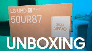 NOVA TV LG UR8750 (2023)  UNBOXING E PRIMEIRAS IMPRESSÕES