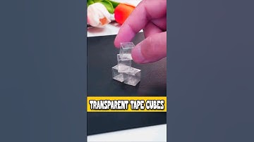 DIY Transparent Tape Cubes Guide | How to Make Tape Cubes