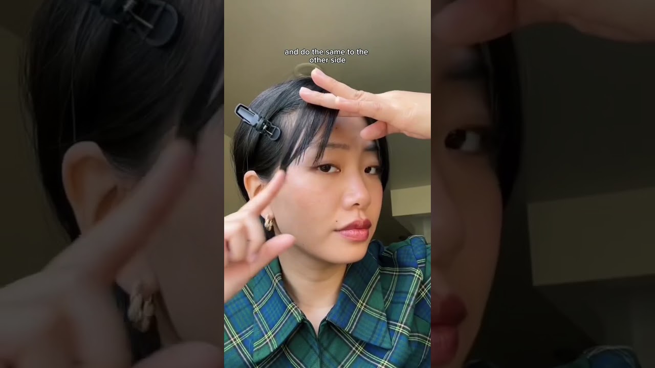 cutting curtain bangs! ✂️