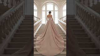 Vid&eacute;o montrant le tissu mikado rose poudr&eacute; puis une id&eacute;e de robe couture illustrant le rendu possible de la mati&egrave;re