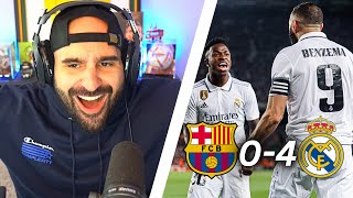 My Reaction To Barcelona vs Real Madrid 0-4 *BENZEMA HATTRICK*