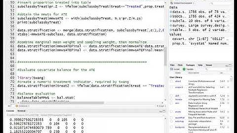 Marginal Mean Weighting Through Stratification to Estimate the Average Treatment Effect with R