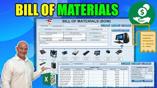 how to create an inventory assembly bill of materials bom application in excel free download