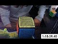 13x13 Rubik's Cube Solved in 1:18:59.40 (Timelapse)